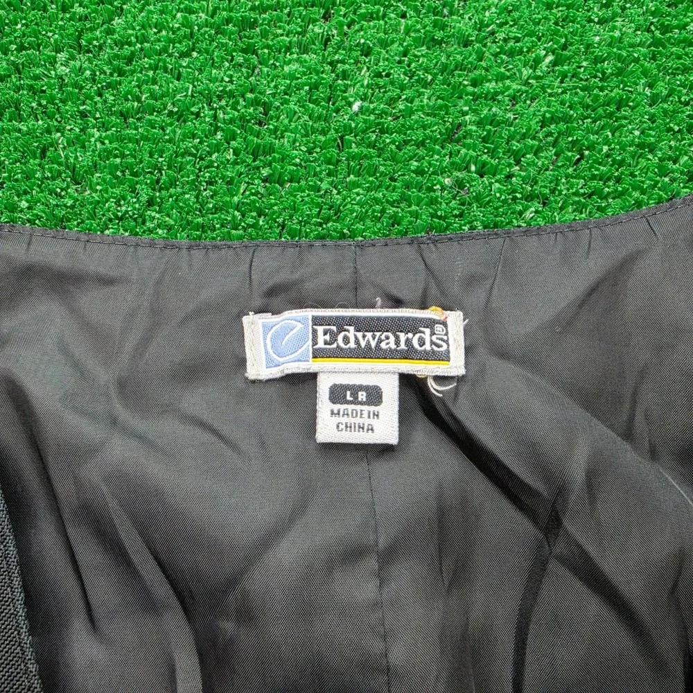 McDonalds Employee Vest Unisex Large Black Button Up Uniform Work Wear